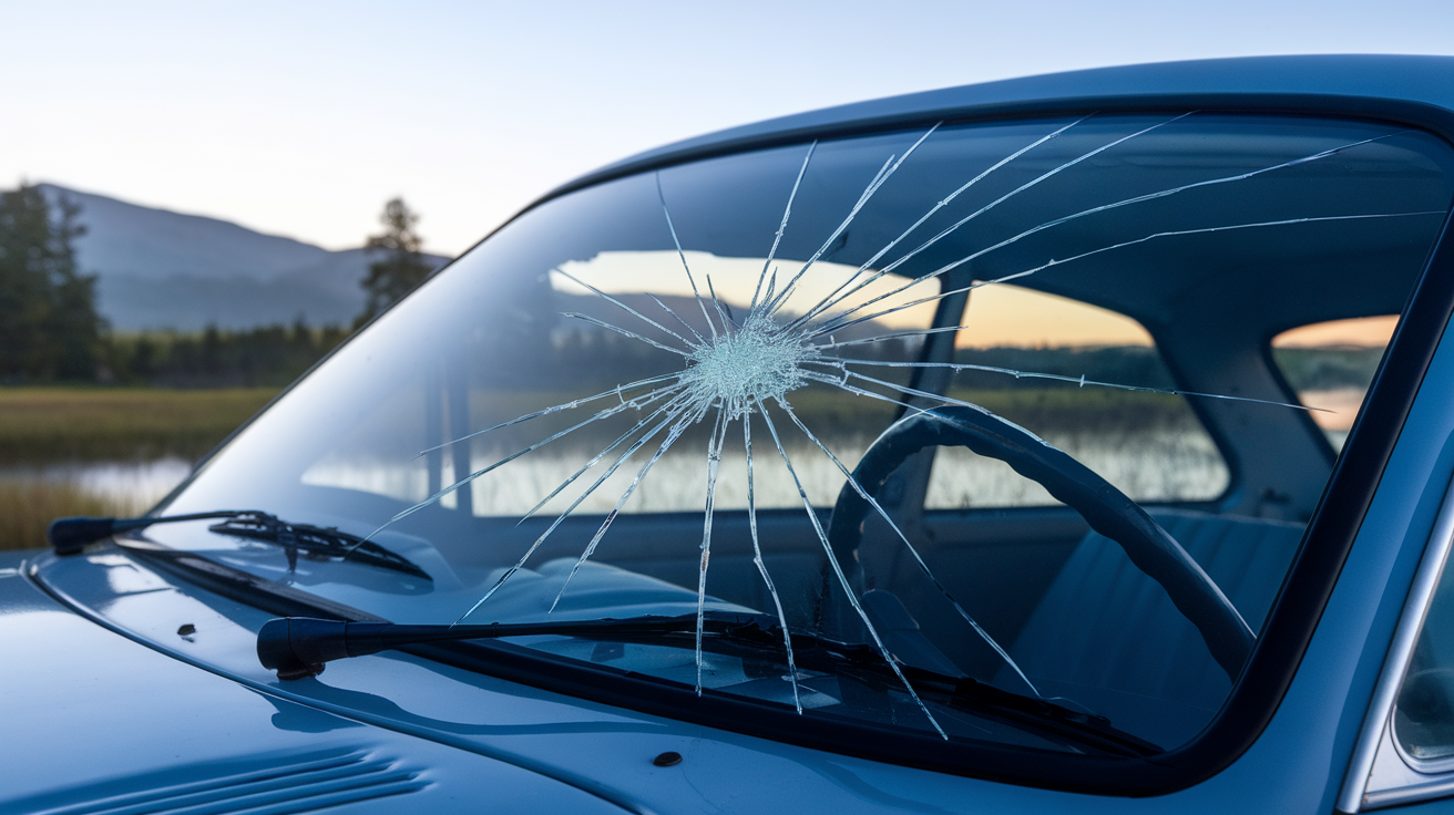 car glass crack