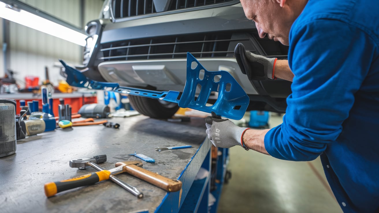 Car Bumper Bracket Repair.