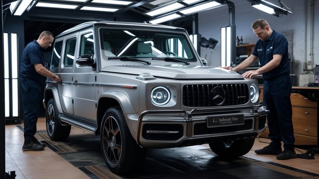 Mercedes G500 Inspection in Dubai