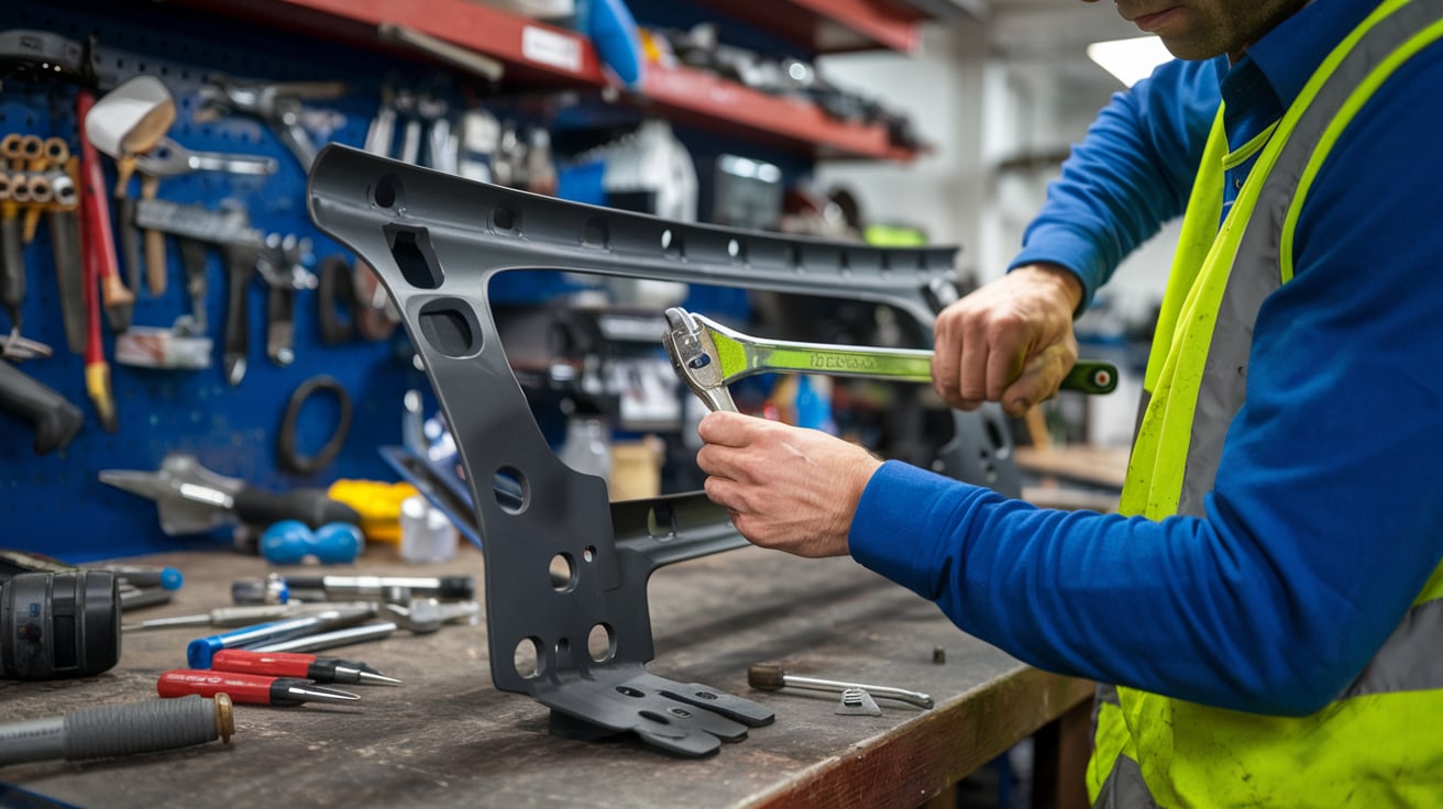 Bumper bracket repair.