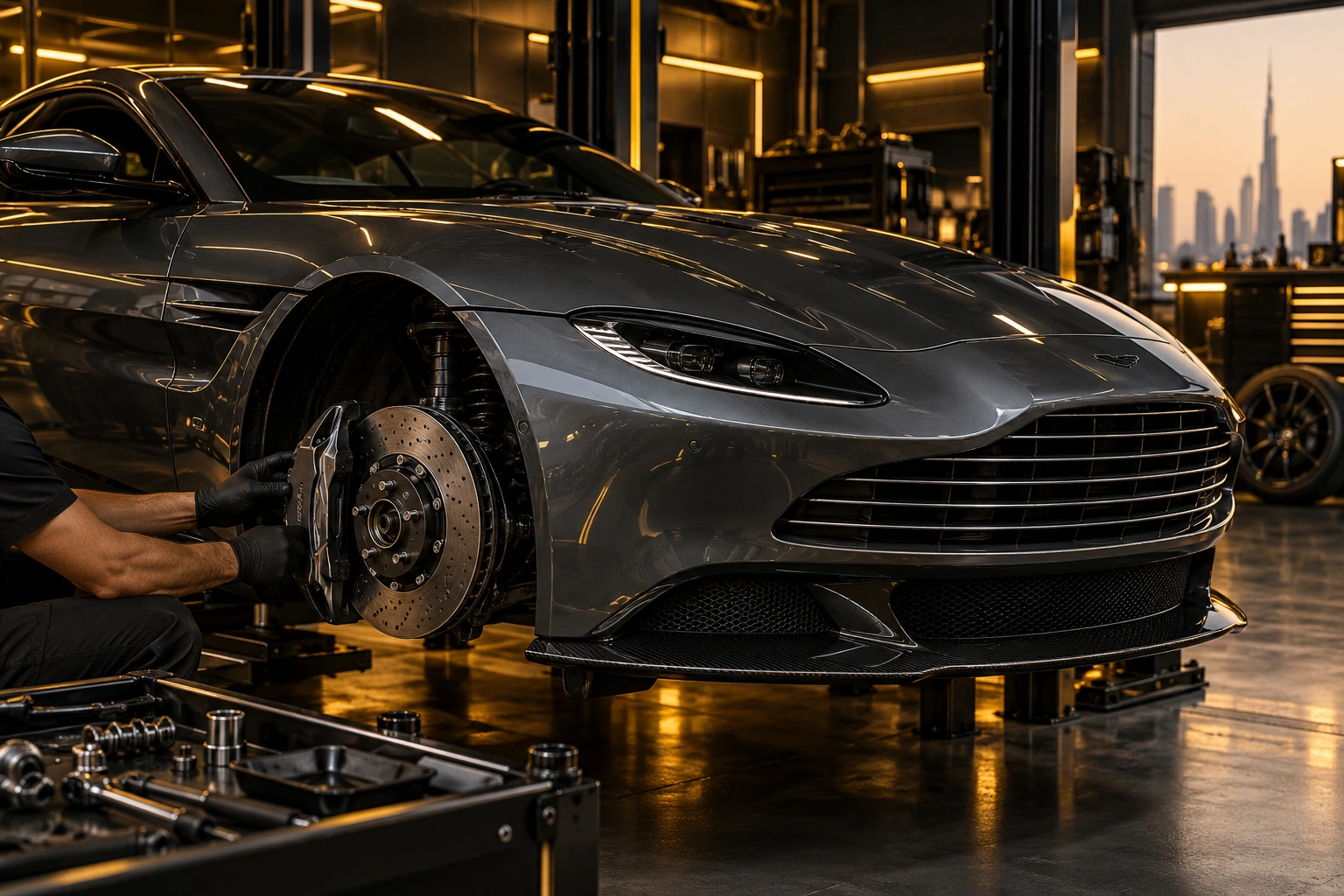 aston martin coupe inspection