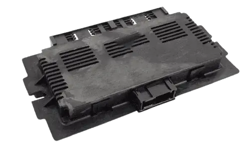 Footwell module housing and connector arrangement