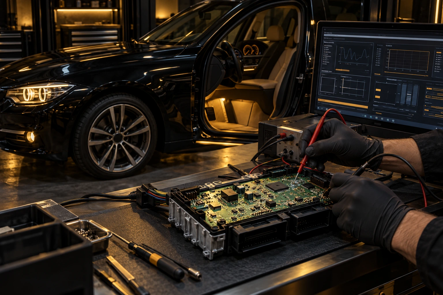 BMW FRM module on the bench