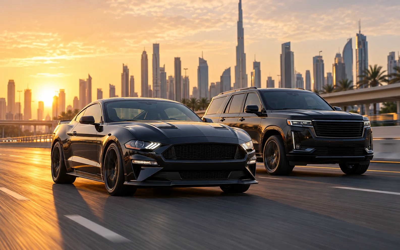 Ford on a Dubai road