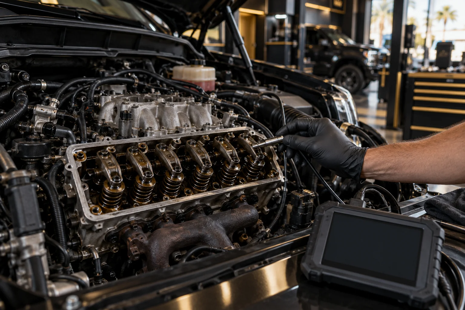 Engine repair at Mechanics, Dubai