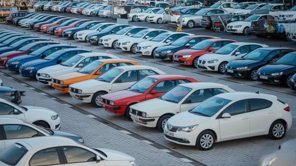 Selection of second-hand cars under 10,000 AED for sale in the UAE.