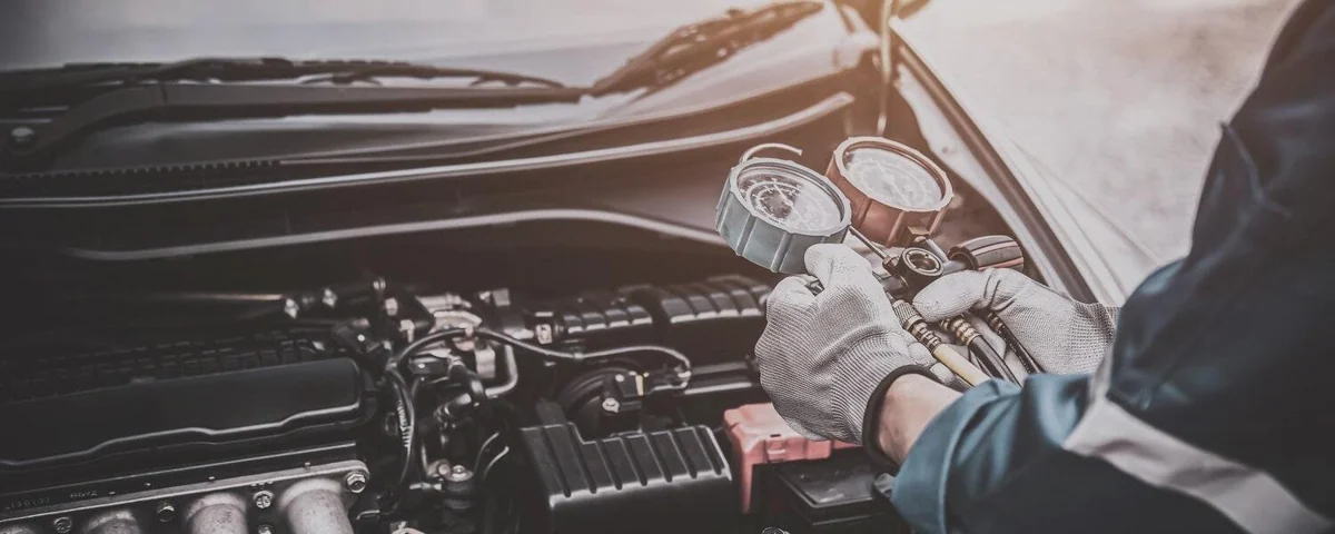 Car AC pressure check