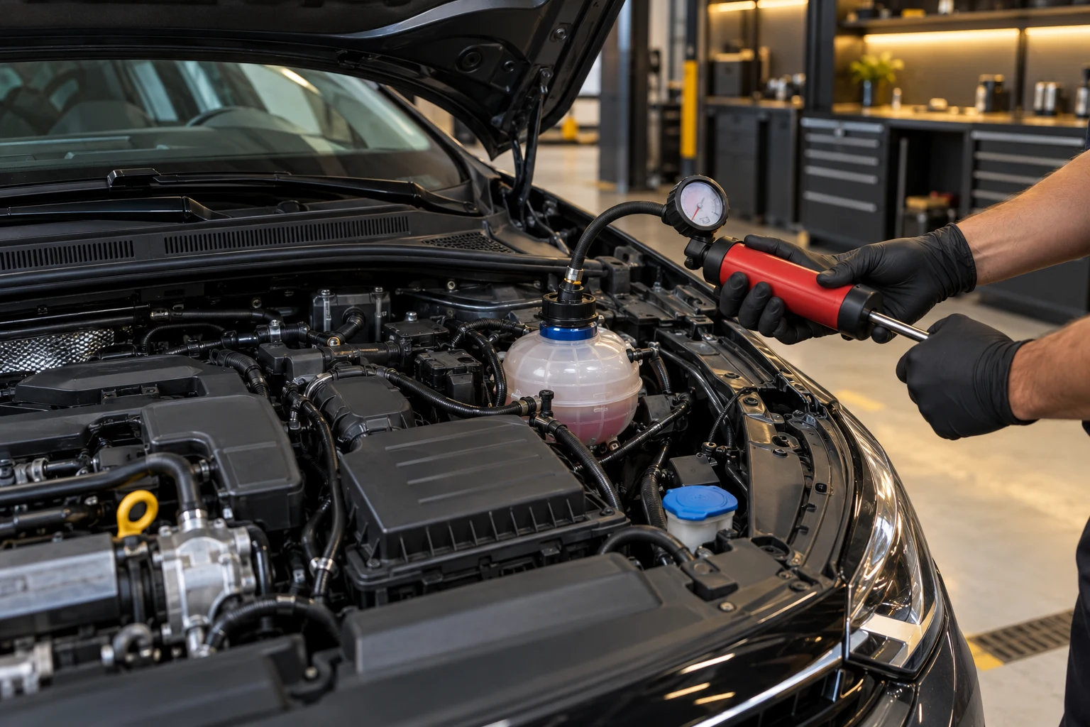 Cooling system pressure test